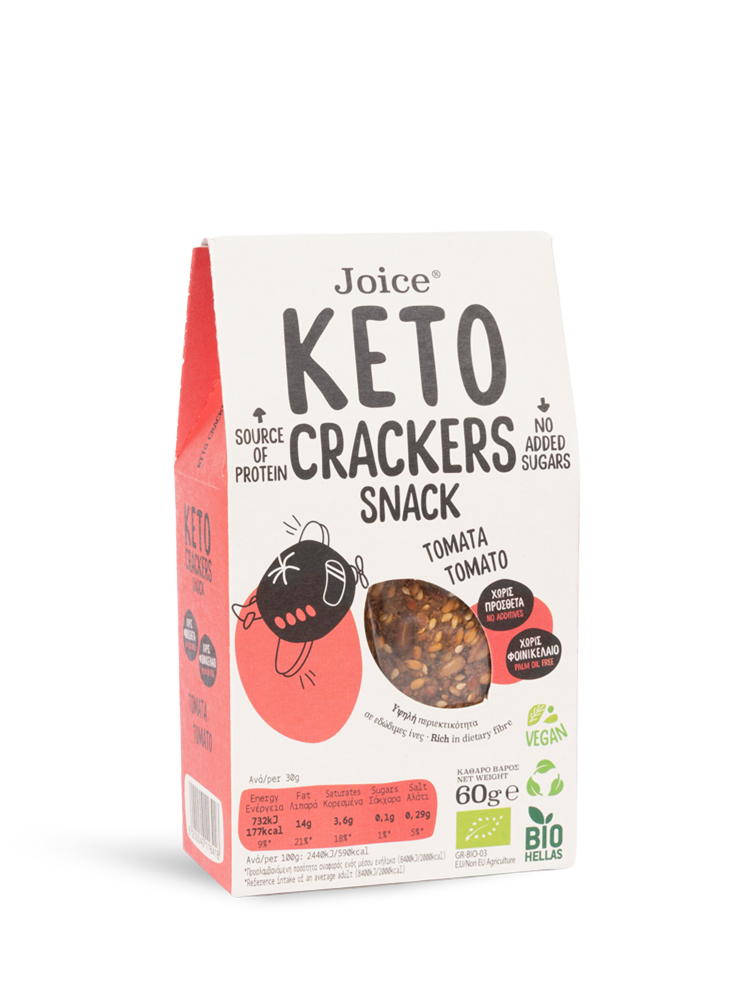 Keto Crackers Snack Tomato